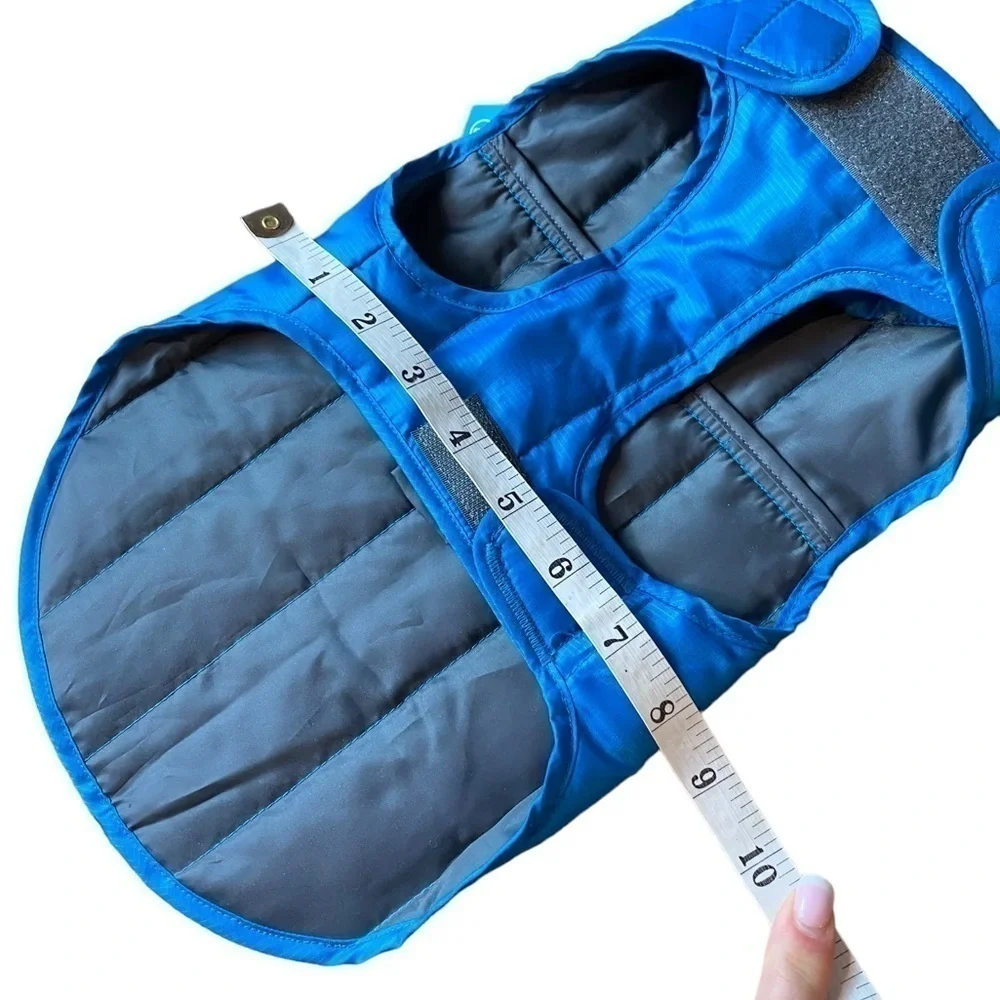 RCPETS Status Dog Puffer Jacket CYAN Blue Size XS NWT